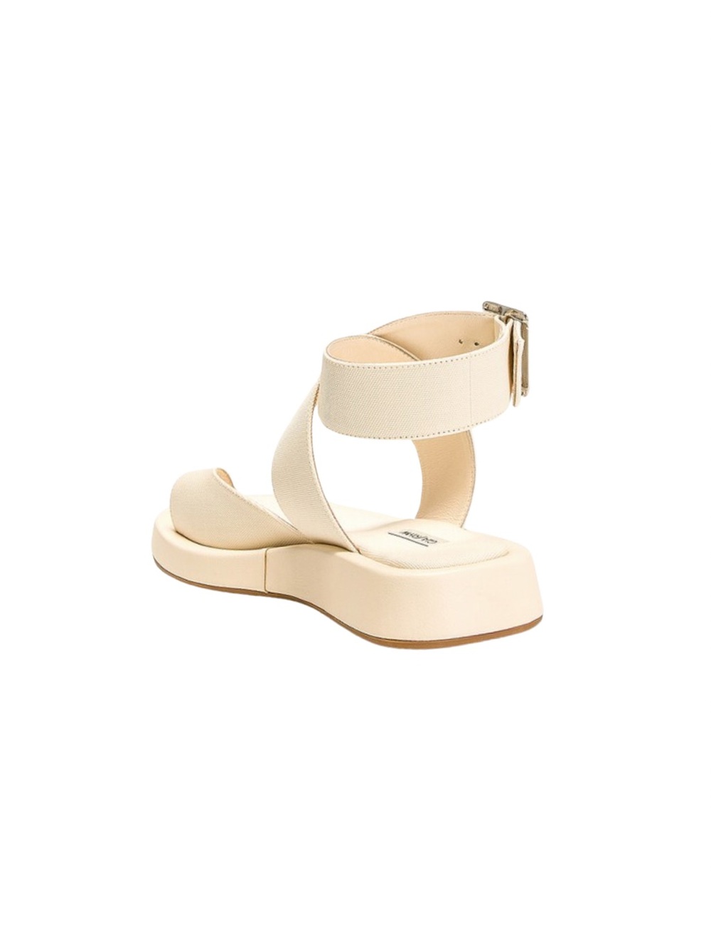 Gia Borghini x RHW Cream Ankle-Strap Flat Sandal - Picture 8 of 8